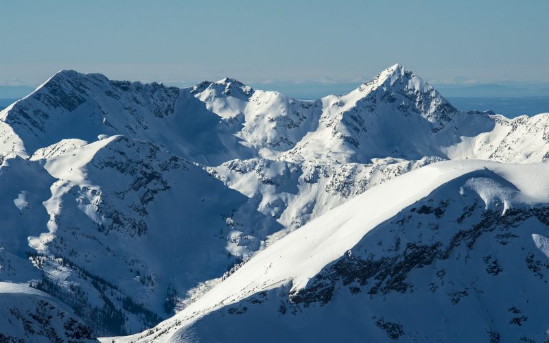 Silvertip heli skiing mountain