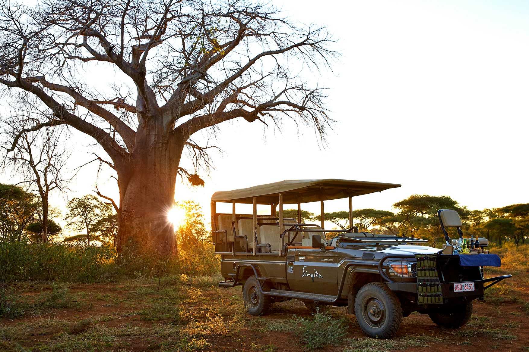 Singita safari car picture