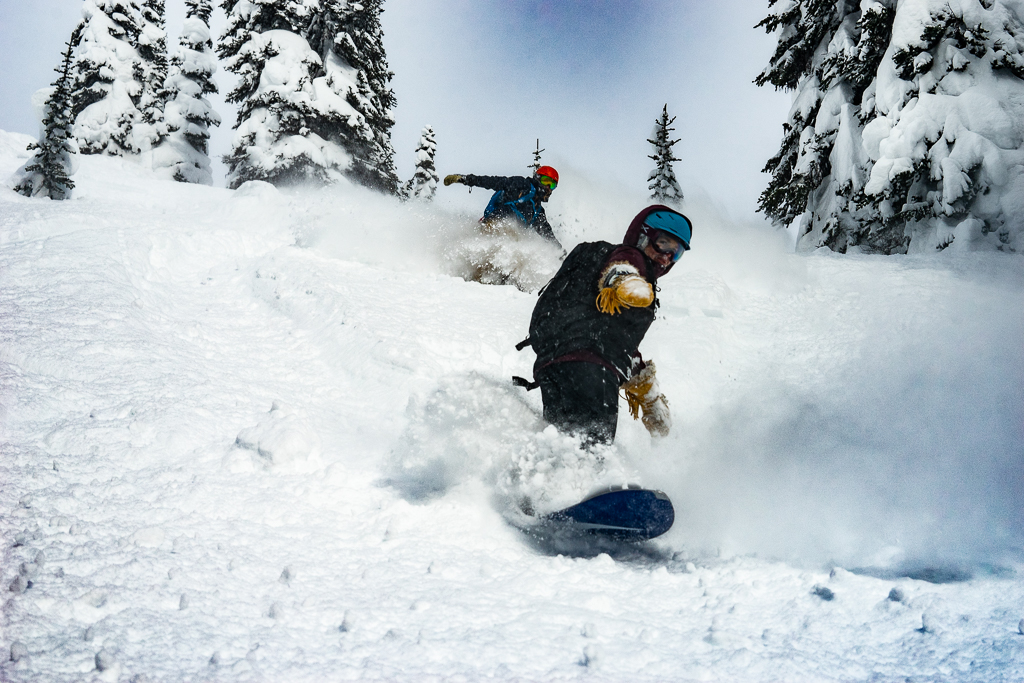 Taking some deep laps at Silvertip Heli Skiing in BC. 